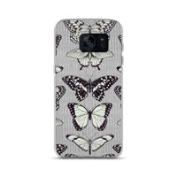 Black and Beige Butterfly Samsung Case