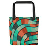 Mosaic Abstract Waves Designer Tote bag