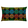 Flowers in a Row Rectangular Accent Pillow