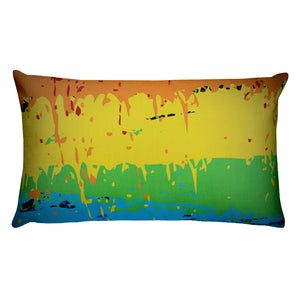 Abstract Rainbow Rectangular Pillow