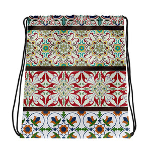 Bohemian Floral Drawstring bag