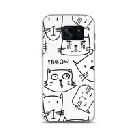 Abstract Kitty Cat Samsung Phone Case