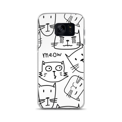 Abstract Kitty Cat Samsung Phone Case