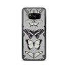 Black and Beige Butterfly Samsung Case