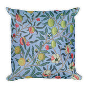 Antique Blue Floral Premium Pillow