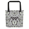 Black and Beige Butterfly Tote bag