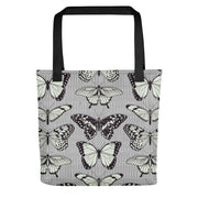 Black and Beige Butterfly Tote bag