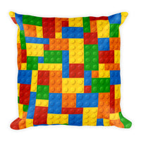 Colorful Blocks Square Pillow