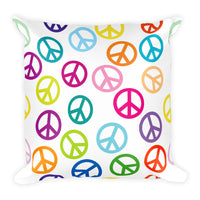 Peace Sign Square Pillow