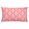 Pink Shabby Chic Floral Rectangular Pillow