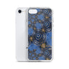 Blue Swirl Abstract iPhone Case