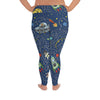 Astronut Cats All-Over Print Plus Size Leggings