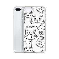 Abstract Kitty Cat iPhone Case