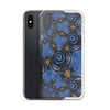 Blue Swirl Abstract iPhone Case