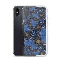 Blue Swirl Abstract iPhone Case