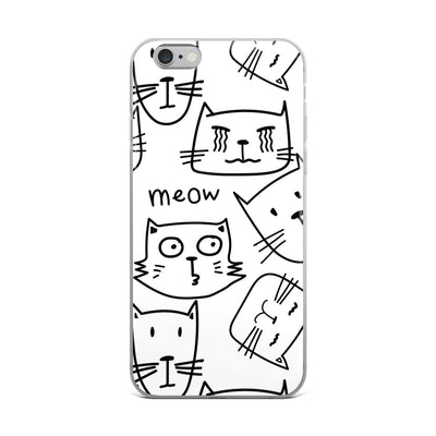 Abstract Kitty Cat iPhone Case