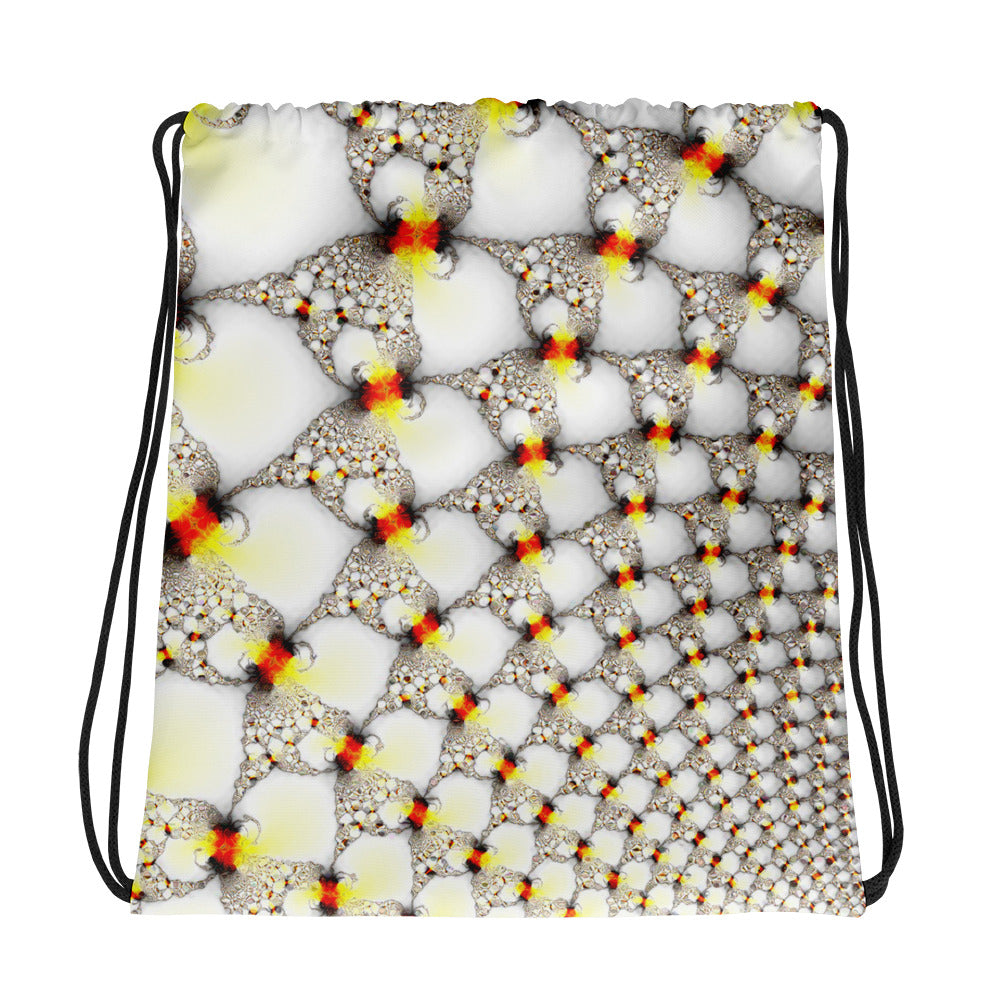 Fractal Bubbles Designer Drawstring bag