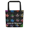 Marijuana, Cannabis Legalization Tote bag