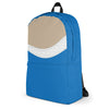 Abstract Blue Beige White Brick Designer Backpack