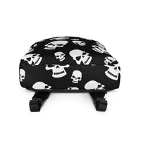 Skulls on Black Background Medium Sized Backpack