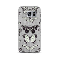 Black and Beige Butterfly Samsung Case