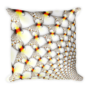 Fractal Bubbles Square Pillow