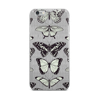 Black and Beige Butterfly iPhone Case