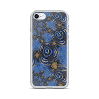 Blue Swirl Abstract iPhone Case