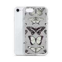 Black and Beige Butterfly iPhone Case