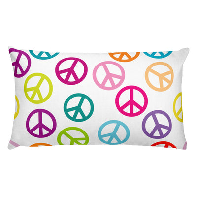 Peace Sign Rectangular Pillow