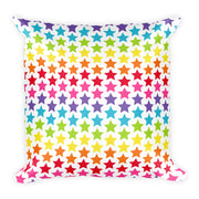 Colorful Stars Square Pillow