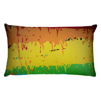 Abstract Rainbow Rectangular Pillow