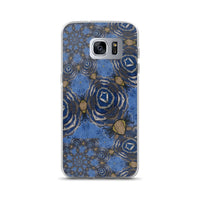 Blue Swirl Abstract Samsung Case