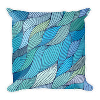 Soothing Waves Square Pillow