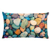 Colorful Stones Rectangular Pillow