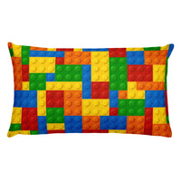 Colorful Blocks Rectangular Pillow