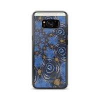 Blue Swirl Abstract Samsung Case