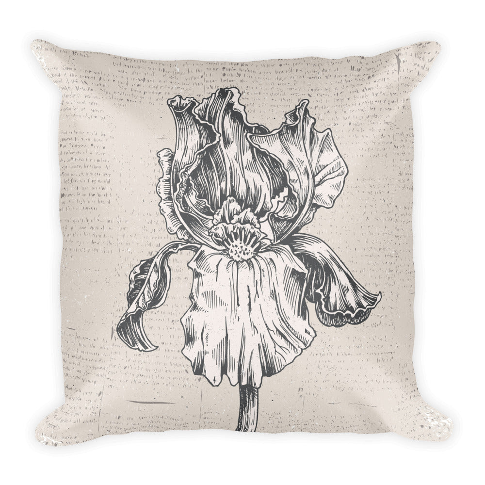 Iris Square Pillow