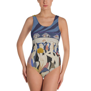 Dancing Couple One-Piece Swimsuit