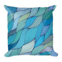 Soothing Waves Square Pillow